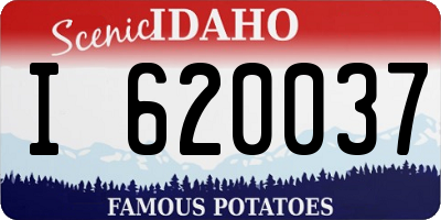 ID license plate I620037