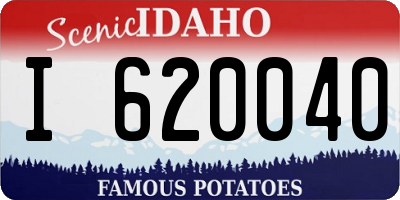 ID license plate I620040