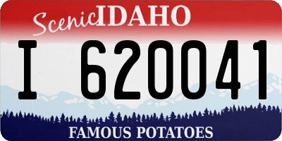 ID license plate I620041