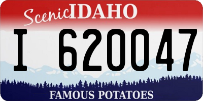 ID license plate I620047