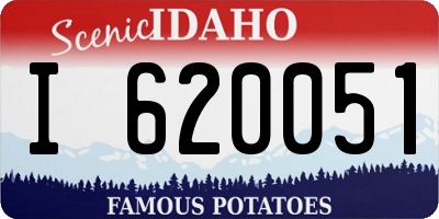 ID license plate I620051