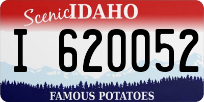 ID license plate I620052