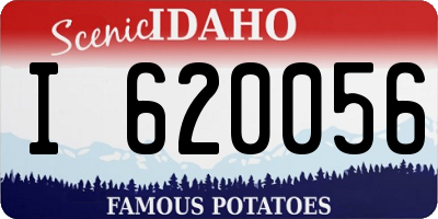 ID license plate I620056