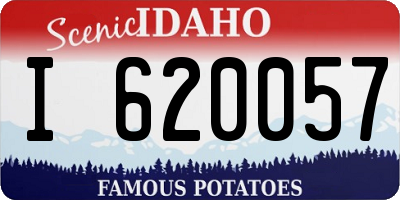 ID license plate I620057
