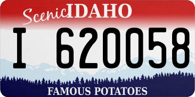 ID license plate I620058