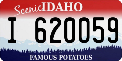 ID license plate I620059