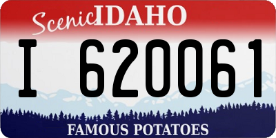 ID license plate I620061