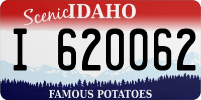 ID license plate I620062