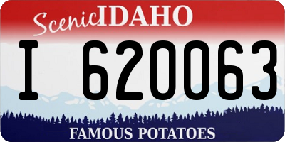 ID license plate I620063