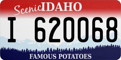 ID license plate I620068
