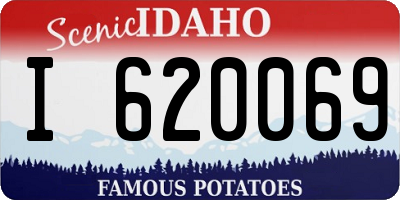ID license plate I620069