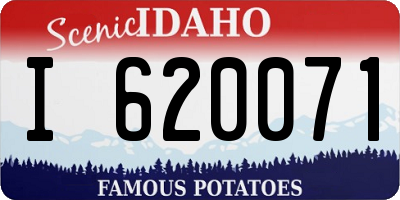 ID license plate I620071