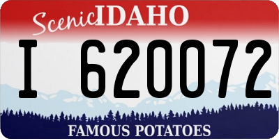 ID license plate I620072