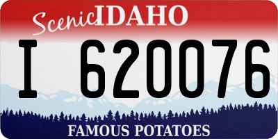 ID license plate I620076