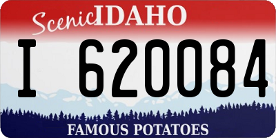 ID license plate I620084