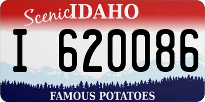 ID license plate I620086