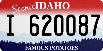 ID license plate I620087
