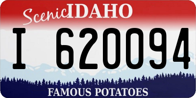 ID license plate I620094