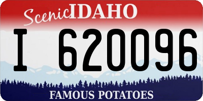 ID license plate I620096
