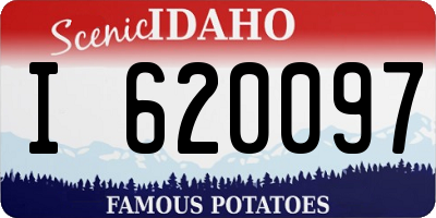 ID license plate I620097