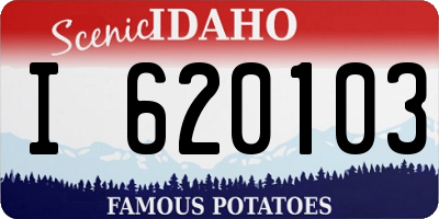 ID license plate I620103