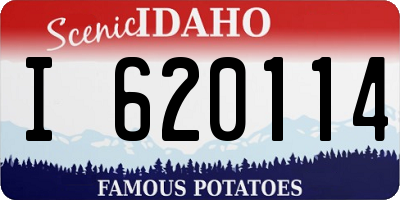 ID license plate I620114