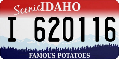 ID license plate I620116
