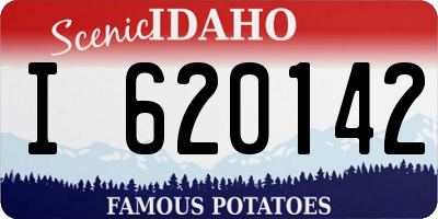 ID license plate I620142