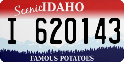 ID license plate I620143
