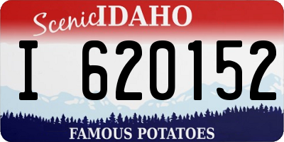 ID license plate I620152