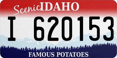 ID license plate I620153