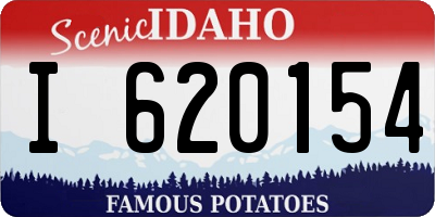 ID license plate I620154