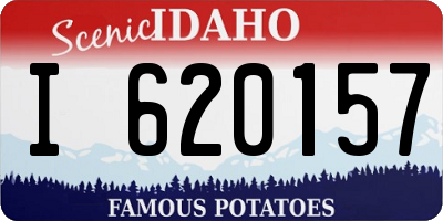 ID license plate I620157