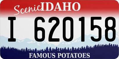 ID license plate I620158
