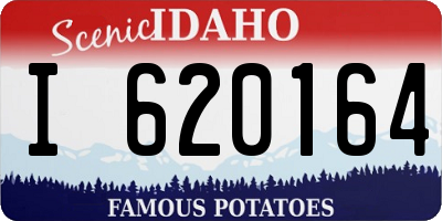 ID license plate I620164