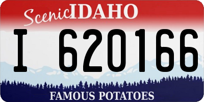 ID license plate I620166