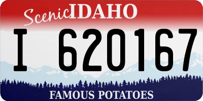 ID license plate I620167