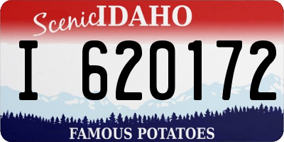 ID license plate I620172