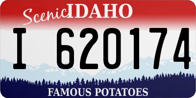 ID license plate I620174