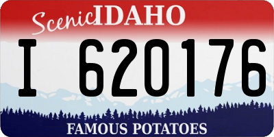 ID license plate I620176