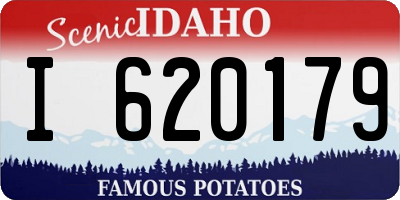 ID license plate I620179