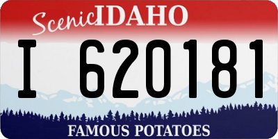 ID license plate I620181