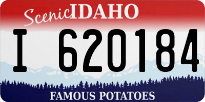 ID license plate I620184