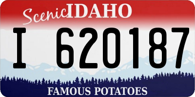 ID license plate I620187