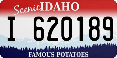 ID license plate I620189