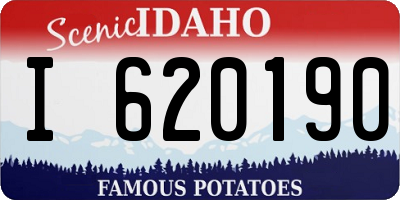 ID license plate I620190