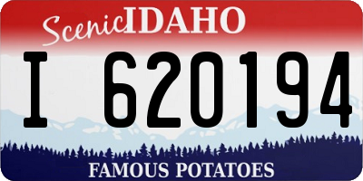 ID license plate I620194
