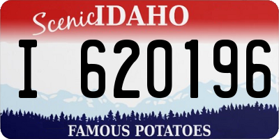 ID license plate I620196