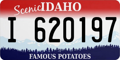 ID license plate I620197