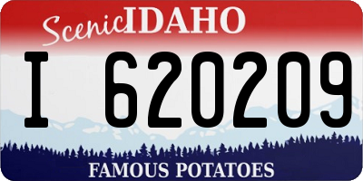 ID license plate I620209